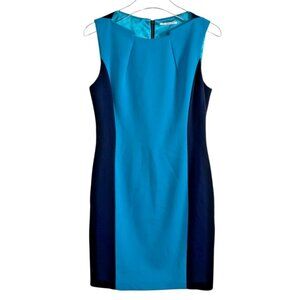 T Tahari Women's Lined Ellen Sheath Dress with Exposed Zipper – Size 6